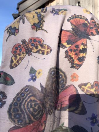 Crop Top Gr XXS mit Schmetterlingsmotiv