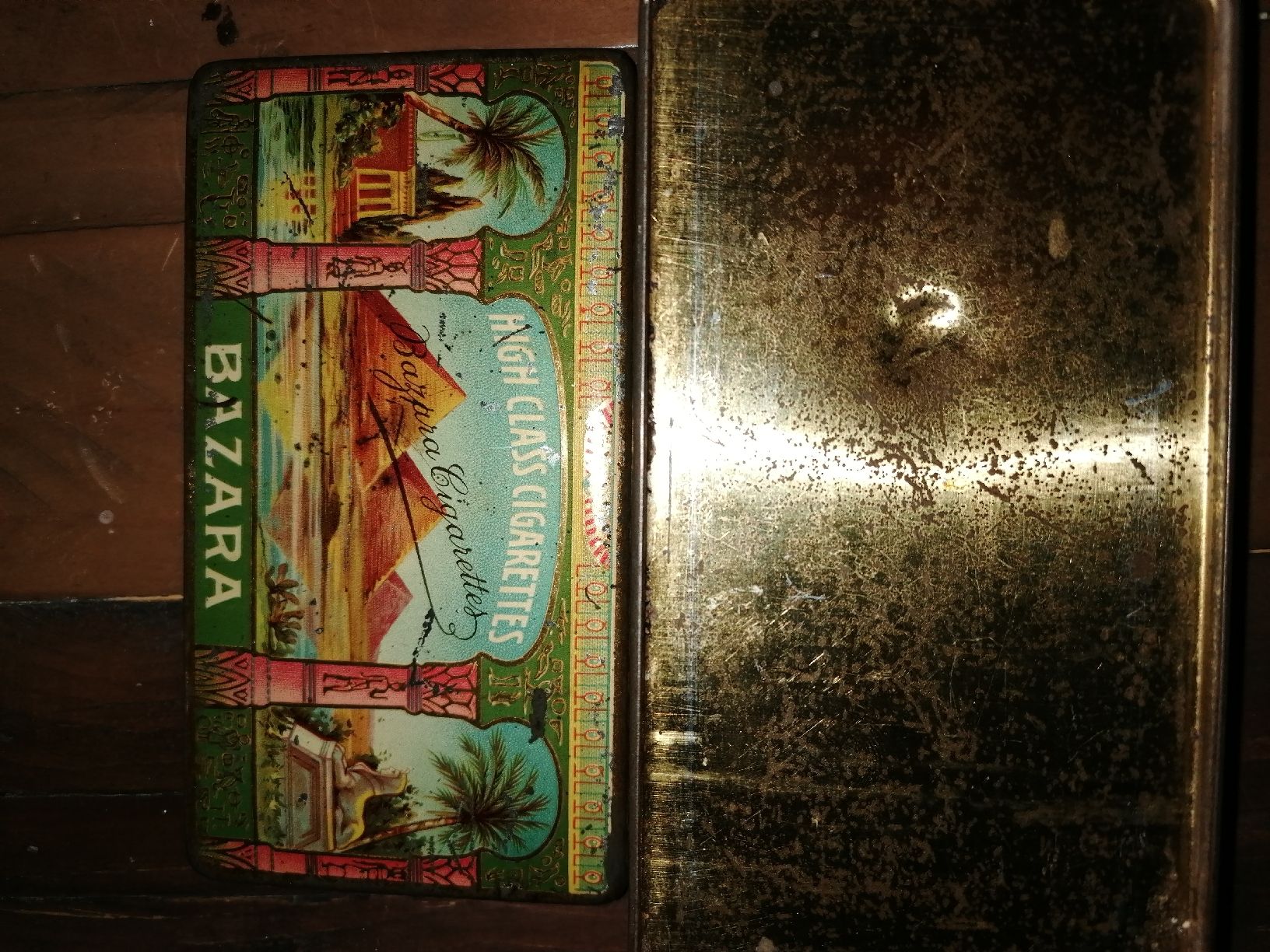 Tabak: Antike Blechdose Bazara 100 Zigaretten schöne Dose 1900 – Gebraucht aus Zürich von Tin4Life 7