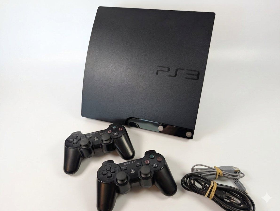 Sony Console: Sony Playstation 3 Slim, inkl. 2 Controller – Usato da Ostermundigen venduto da TradeLab