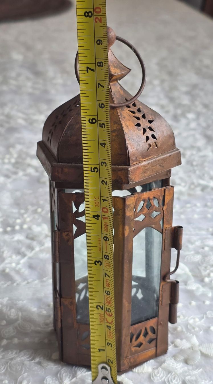 Lanterne: Rustikale Laterne aus Metall & Glas – Usato da Rheinsulz venduto da Dred 3
