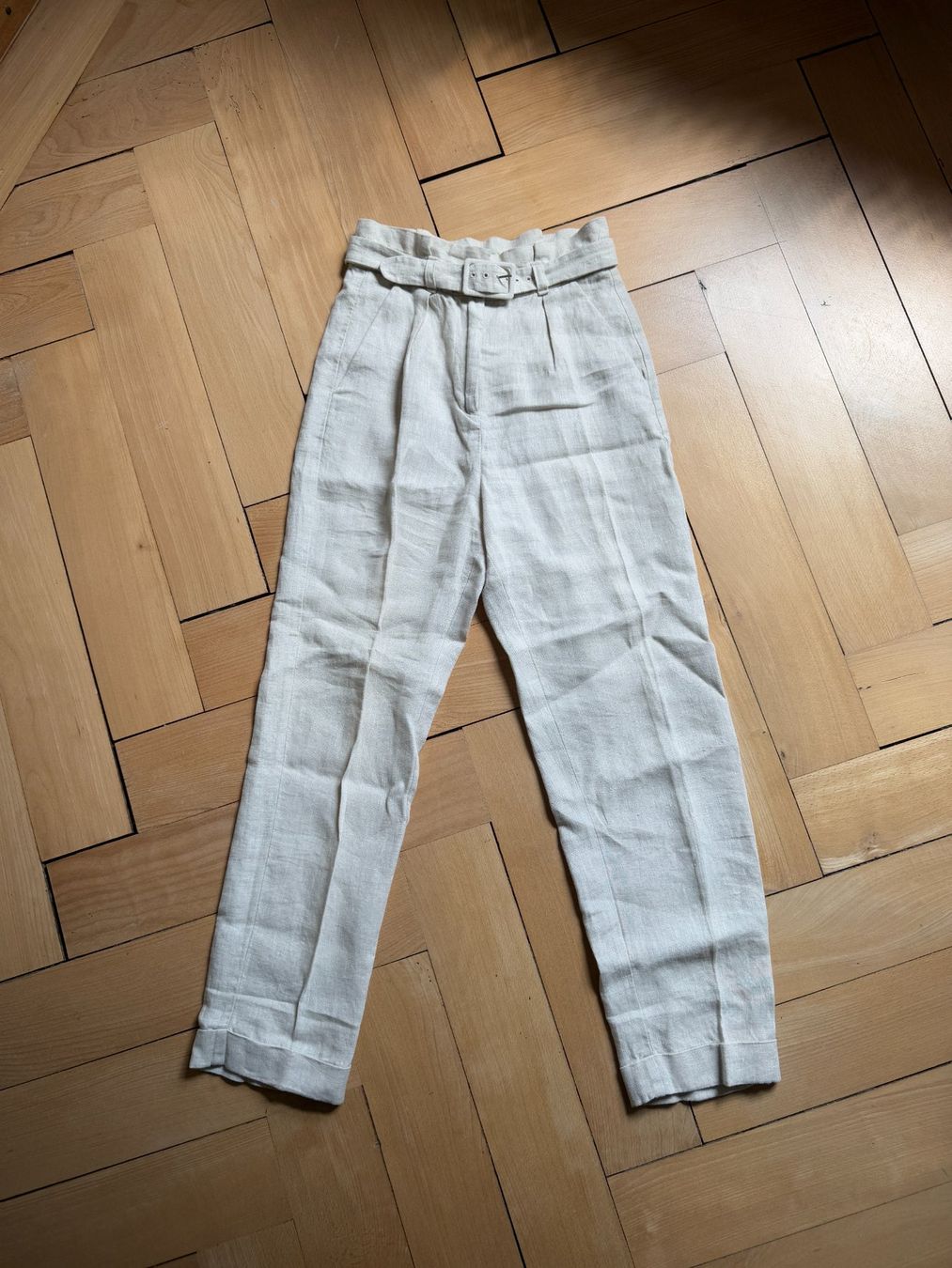 Other Stories Pantalons: & OTHER STORIES - Leinenhose beige 34 – D'occasion à Zürich par Diazaio