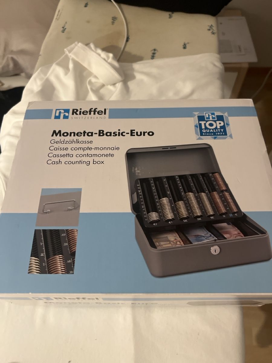 Registratore di cassa: Rieffel Moneta-Basic-Euro Geldzählka. neu – Nuovo (secondo la descrizione) da Olten venduto da AtelierSecondhand23