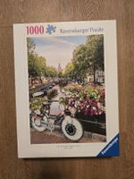 Ravensburger Fahrrad & Blumen in Amsterdam 1000 Teile Puzzle