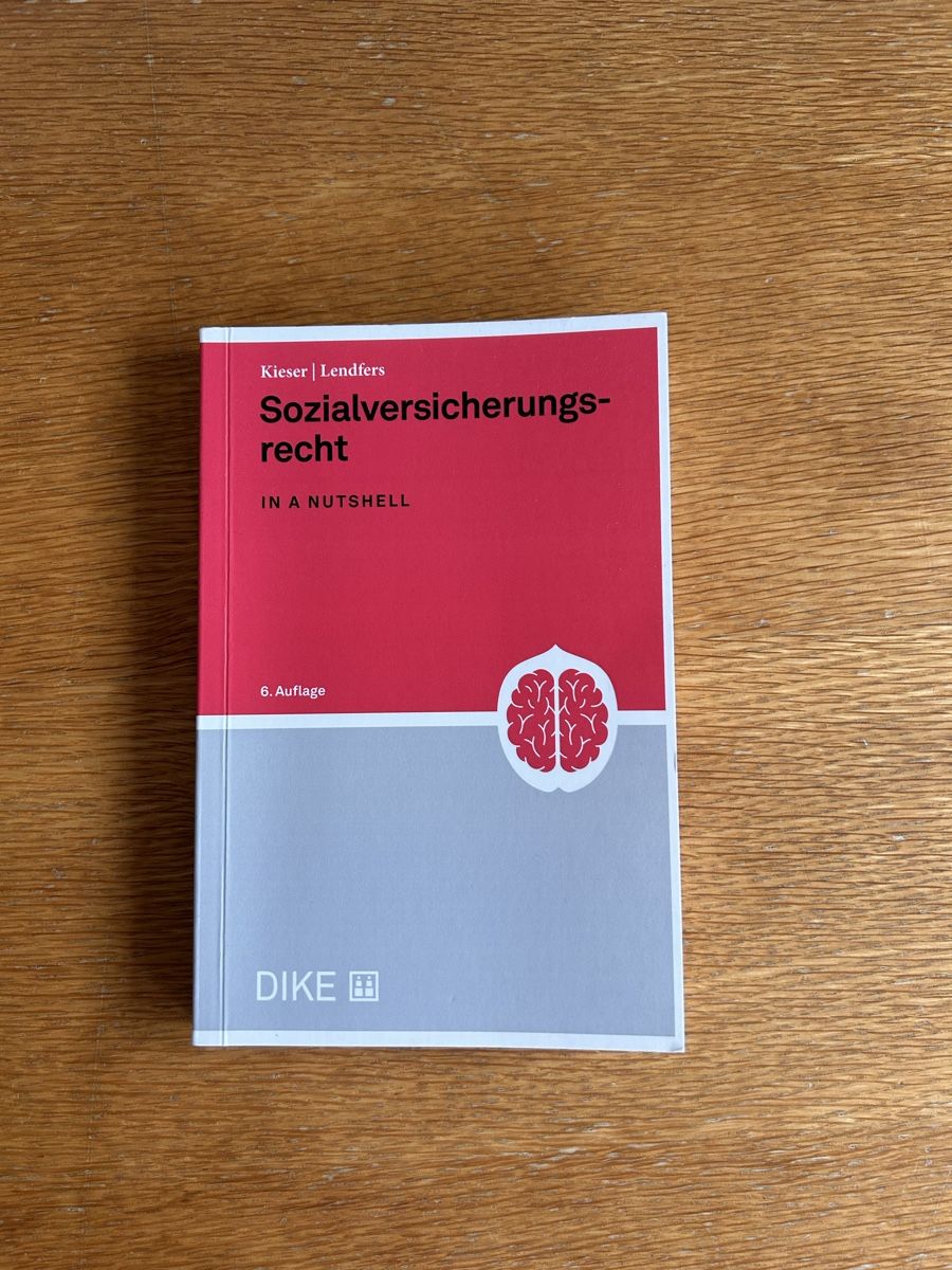 Bücher: Sozialversicherungsrecht in a Nutshell – Gebraucht aus Winterthur von ame_k6hm