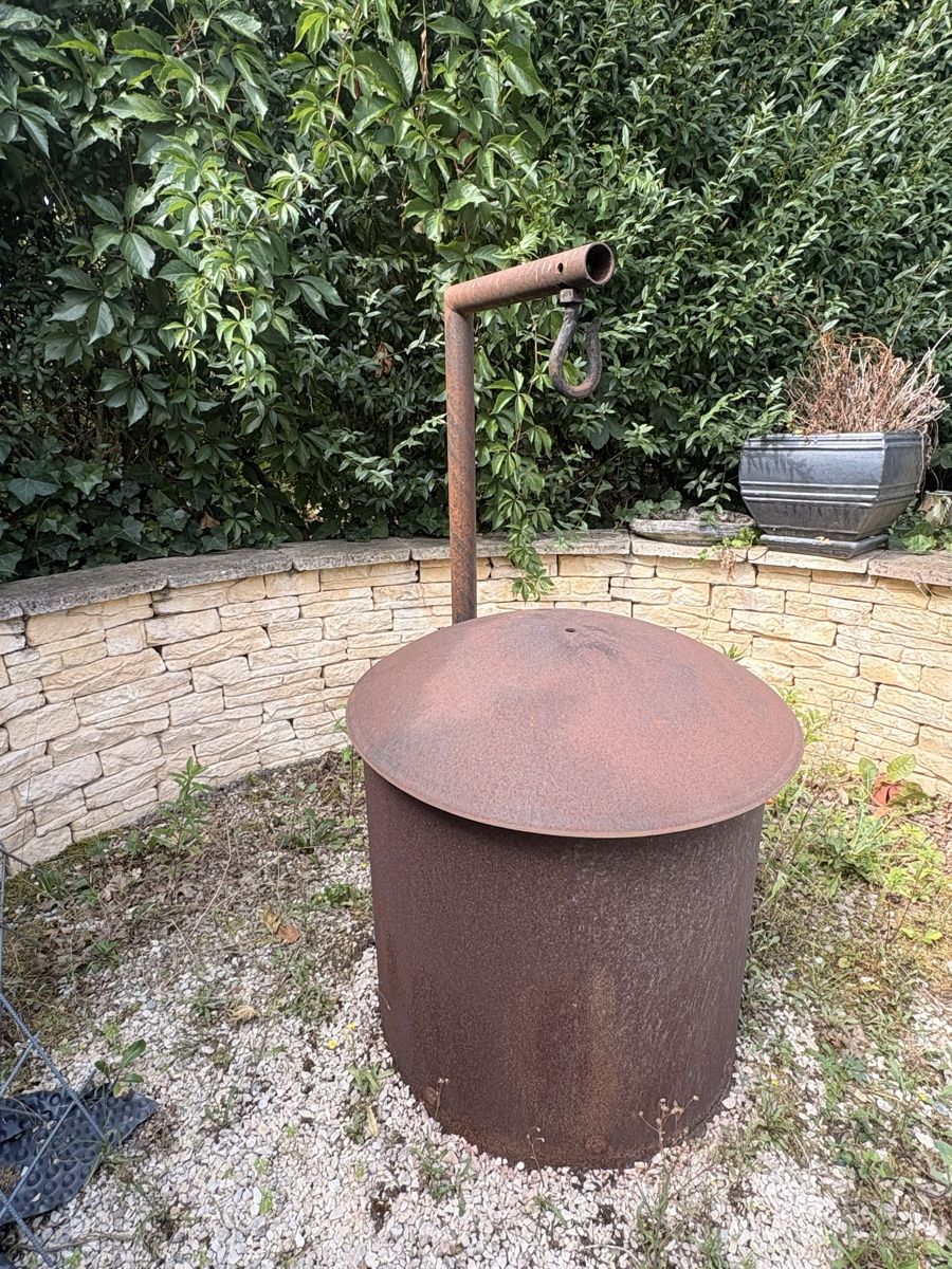 Bracieri: Gartenfeuerkorb mit Grillrost – Difettoso da Winznau venduto da schutzengel1955 1