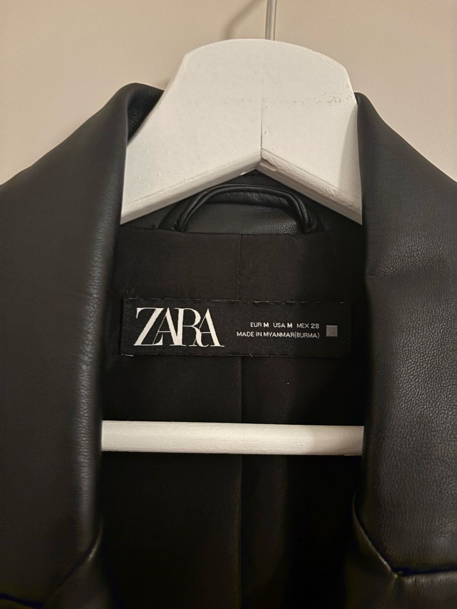 Zara Jacken: Zara Blazer in Lederoptik, Schwarz, Grösse M – Neu (gemäss Beschreibung) aus Arbon von Viktoriaa 3