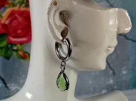 ohrring edelsthal,,,,mit modeschmuck,,,glanzig