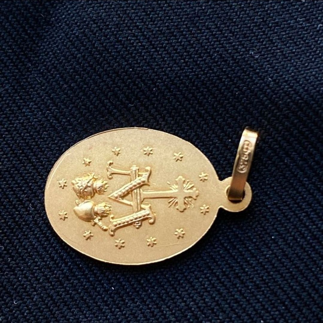 Placchette & Badge: Médaille Vierge Marie en or jaune – Nuovo (secondo la descrizione) da Saignelégier venduto da grm_7tf5 1