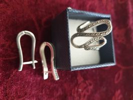 Silber Ohrring und Ring