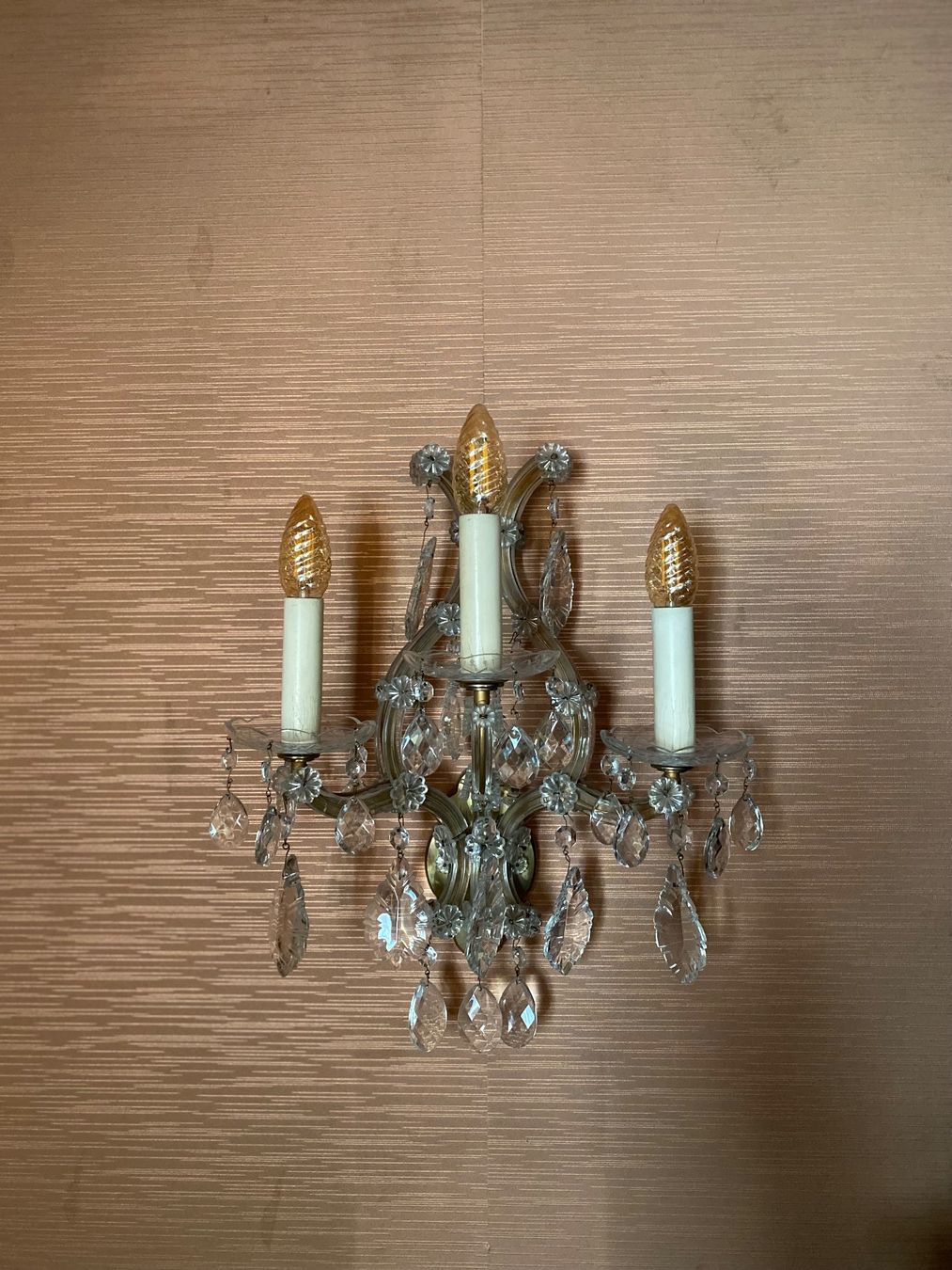 Lampade: Wandlampe mit Kristallen – Usato da Wil SG venduto da nat_g5tn 1