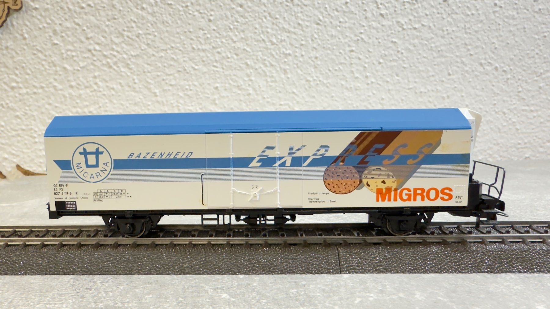Roco Modellini di ferrovie: Roco Kühlwagen Migros H0 / DC – Usato da Schlieren venduto da rat_lq6b 2
