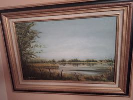 Tableau S.Vignali, paysage automnal 🍂🖼️
