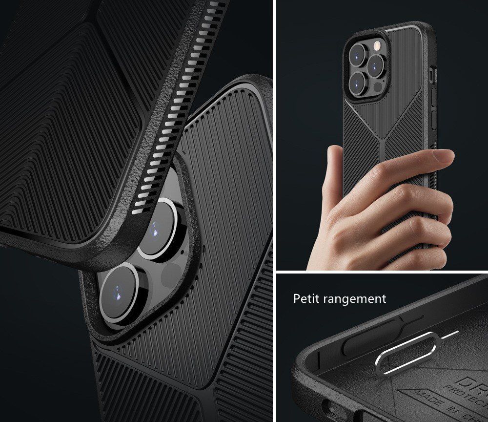 Cover & Protezioni schermo: IPHONE 14 PRO Max - COQUE NOIRE NEW DESIGN TRÈS RÉSISTANTE – Nuovo e nell'imballaggio originale da Morges venduto da DigiAC 3