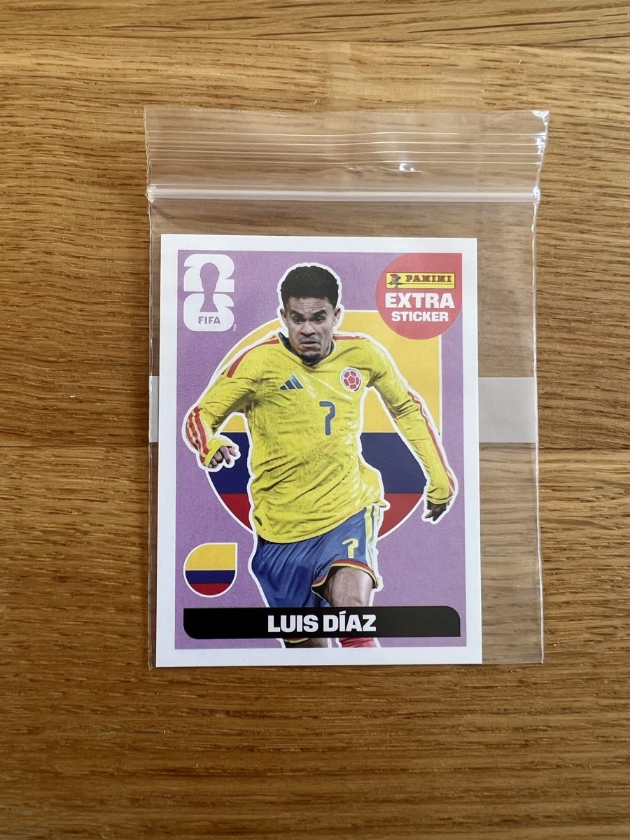 Panini Cartes à collectionner: Panini WM 2026 Extrasticker violett LUIS DIAZ – Neuf (Voir description) à Zürich par tan_br5w 1
