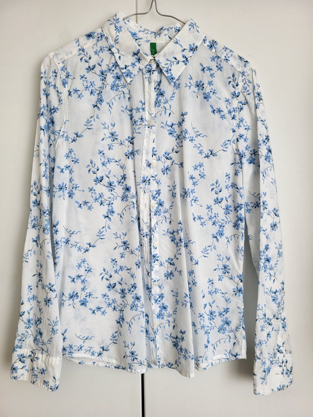 Benetton Camicette: Benetton Bluse, Gr. S - Blumenmuster, Baumwolle – Usato da Baar venduto da clar6