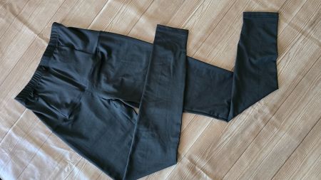 ​😍 High Waist Leggings - M - Schwarz mit Reissverschluss