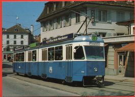 ZÜRICH Städtische Strassenbahn - Tram No. 8 - Klusplatz