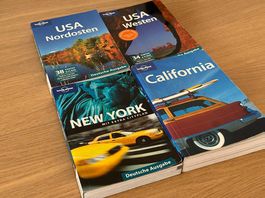 Lonely Planet Reiseführer USA - 4 Bücher