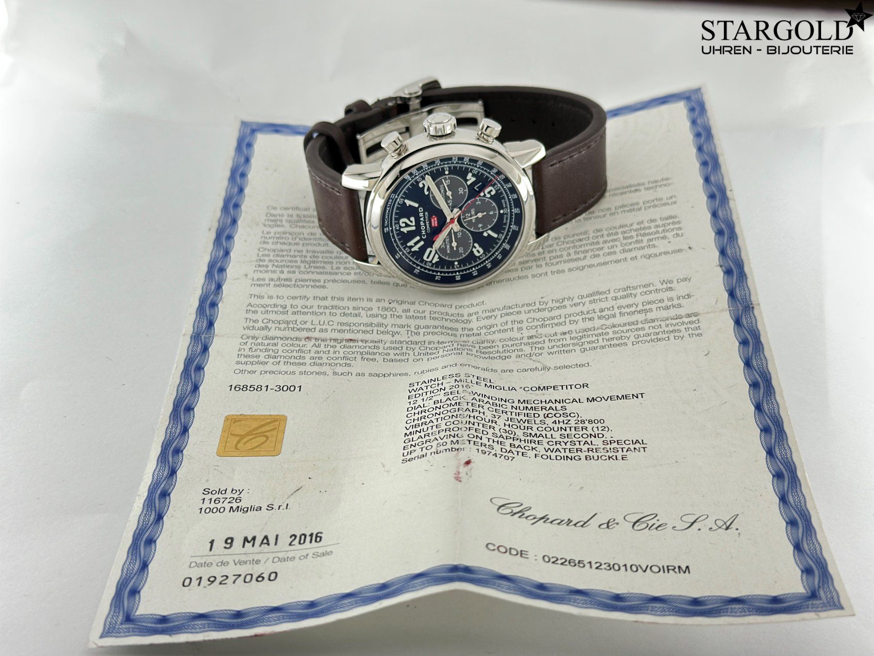 Chopard Orologi: Chopard Mille Miglia Competitor Edition - 168581 – Usato da Zürich venduto da Stargold-Uhren 8