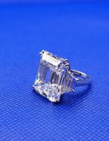 Massiv 585 Weiss Gold Ring Mit Steine