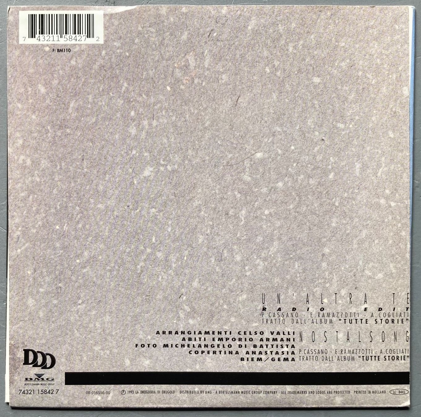 Dischi in vinile: EROS RAMAZOTTI - UN'ALTRA TE – Usato da Poliez-Pittet venduto da Newtown-Records 1