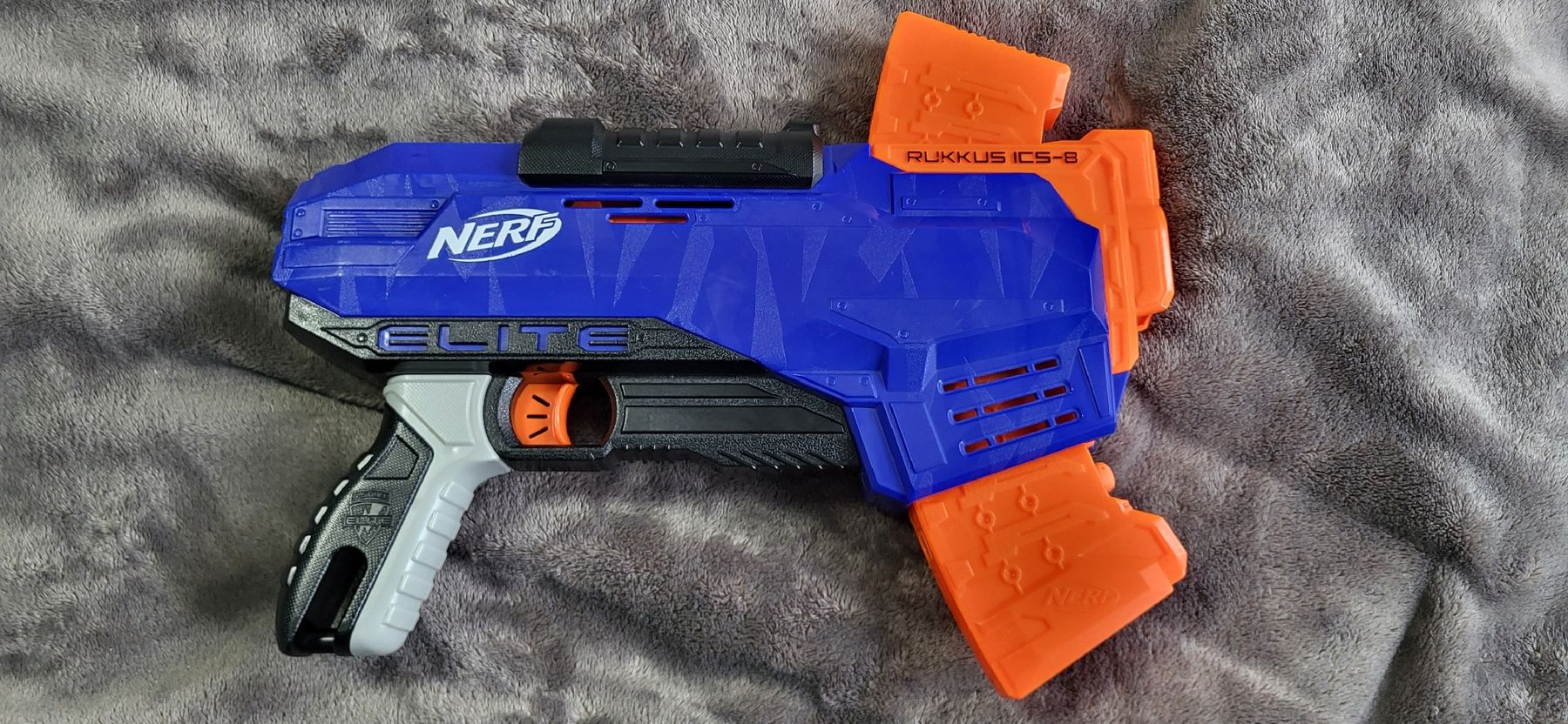 Nerf Spielzeuge: Nerf N-Strike Elite Rukkus ICS-8 – Gebraucht aus Affeltrangen von ds4_5flj