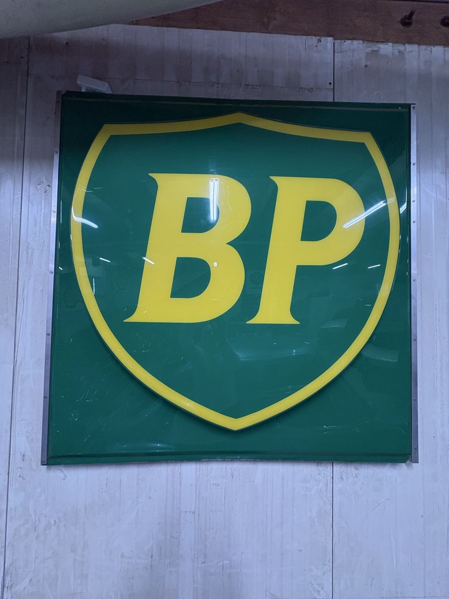 Lampen: Leuchtreklame Oldtimer BP Vintage – Gebraucht aus Bassersdorf von Zorromobi0