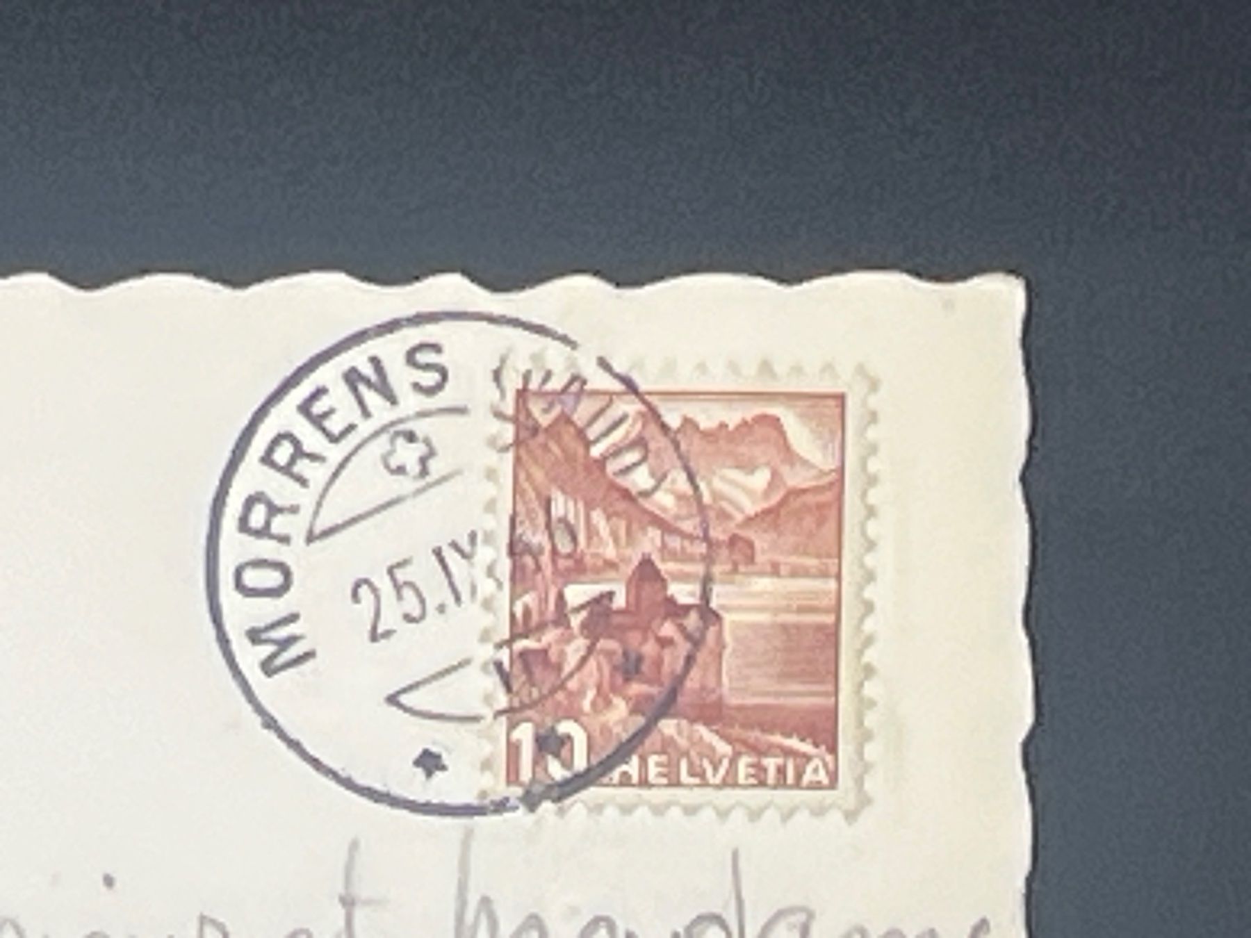 Cartoline postali: Morrens. Le signal – Usato da Widnau venduto da Brusi9 1