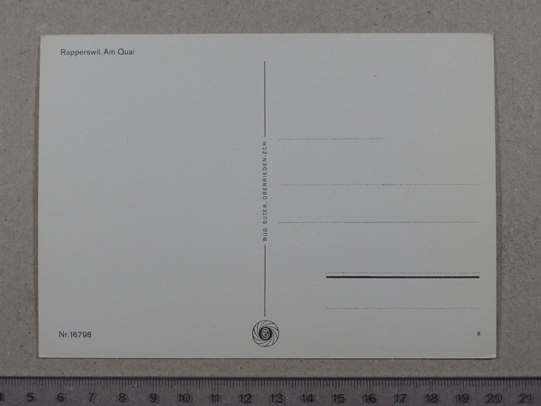 Cartoline postali: Rapperswil, Schiff – Usato da Lenzburg venduto da fh1 1
