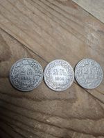 3 Stk.Schweizer 2 FrankenSilbermünzen  1904 