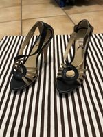 Sandales à talons hauts bleu beige