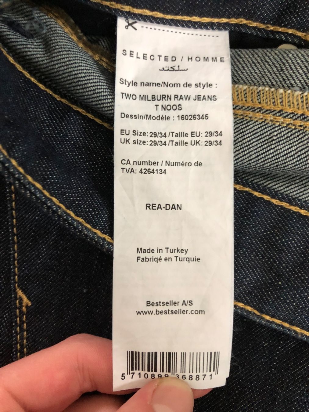 Jeans: Selected Homme Jeans, Grösse 29 – Neuf (Voir description) à Wettingen par Chnoelleli 3