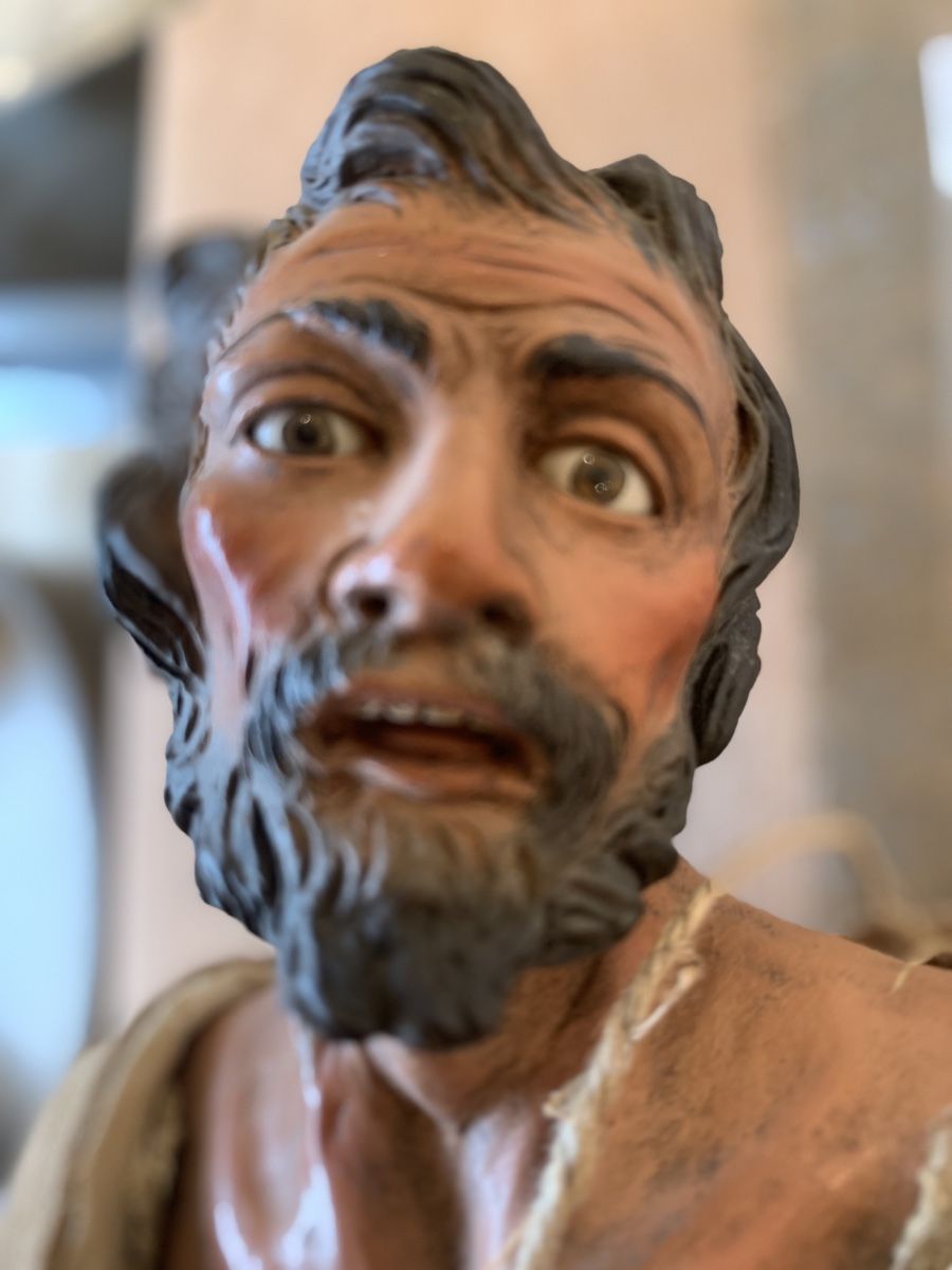 Sculture & Statue: Grosse ausdrucksstarke Neapolitanische Krippenfigur – Usato da Rothrist venduto da Oddymanliane 7