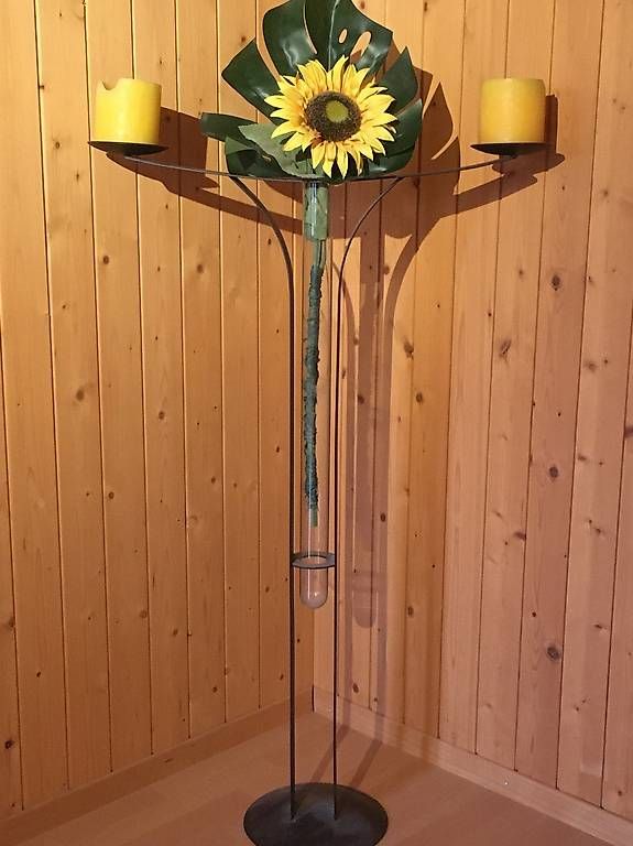 Tutte le decorazioni: Kerzenständer mit Vase – Usato da Zwischenflüh venduto da Butziwutz