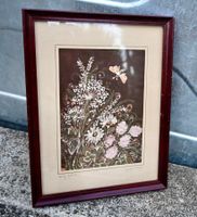 BATIK Blumenwiese SCHMETTERLING sig Grety Stänz-Lorenzini