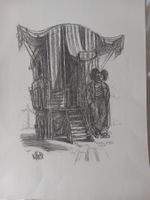 Lithografie von Walter Hofer