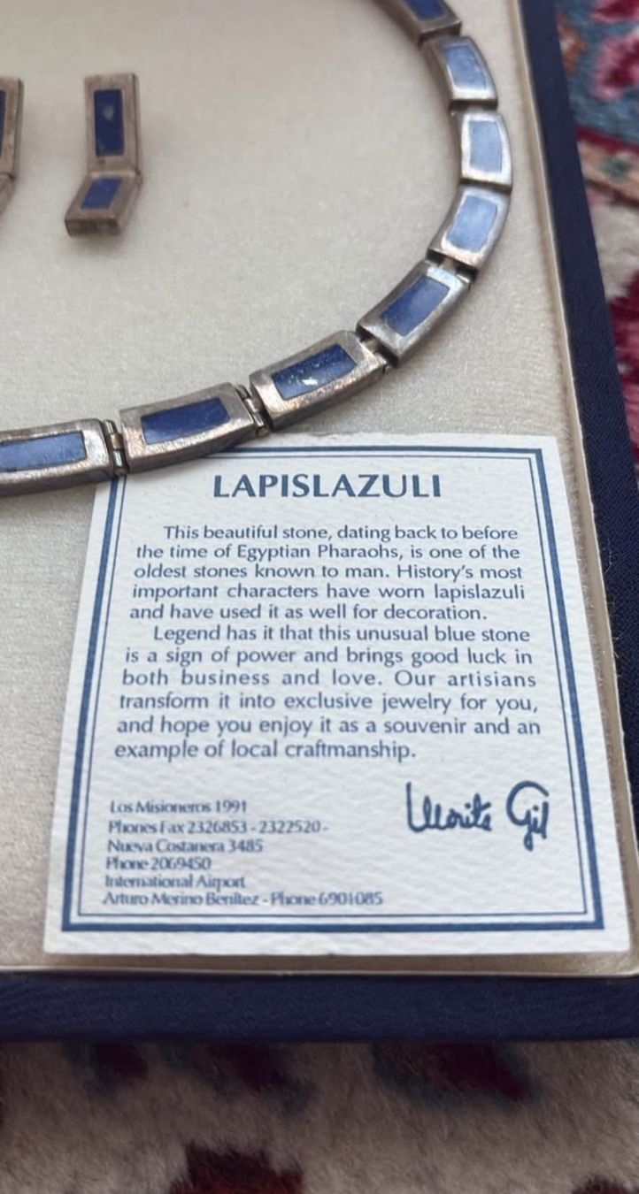 Altri gioielli: Schmuckste Silber + Lapislazuli Morita Gil – Usato da Erlinsbach venduto da chc_ppz5 2