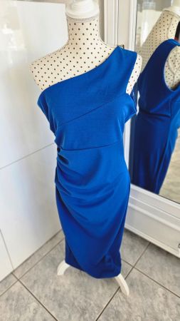 Kleid Sommerkleid Cocktailkleid Blau Gr. 40