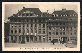 Bern, Bundesplatz mit Spar- und Leihkass