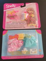 2x Barbie Schwester Shelly Kleider Sets 1995/96
