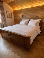 Vintage Doppelbett Holz (180x200 cm)