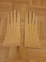 Gants neufs en cuir, taille 7, sans doublure, beige