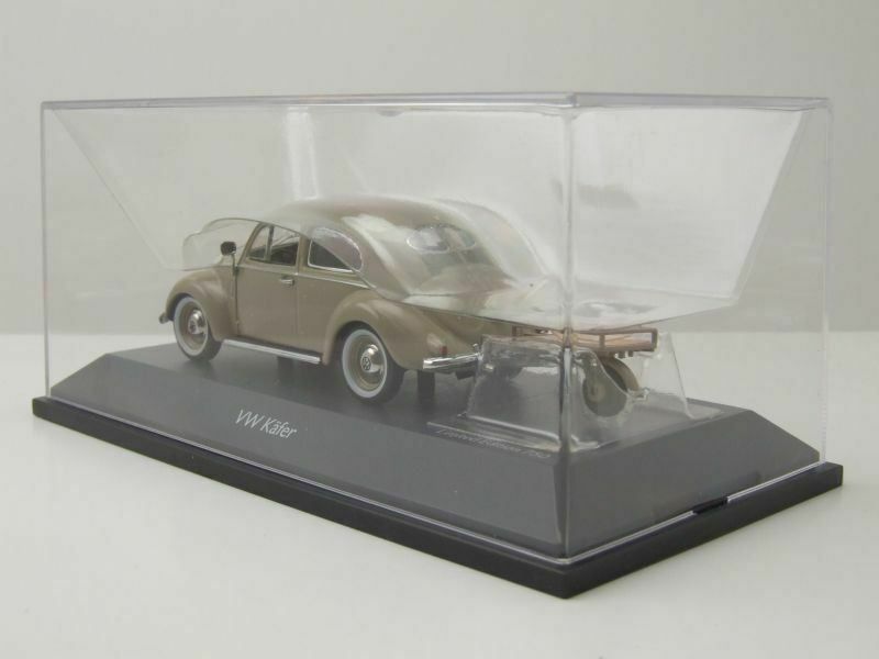 Volkswagen Modellini d'auto: VW Käfer "Bretzelkäfer" 1946-1953 beige mit Auto Porter – Nuovo e nell'imballaggio originale da Gerlafingen venduto da espero88 8