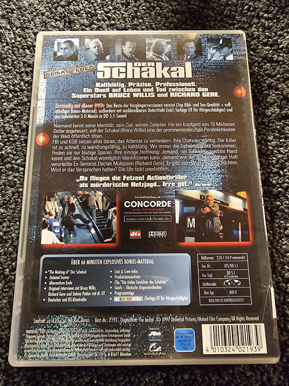 Tutti i DVDs: Der Schakal DVD (19843) – Usato da Ruswil venduto da jan_bxl5 1