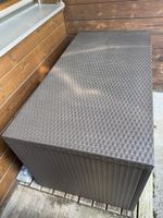 Gartentruhe 130x70x60cm wetterfest Aufbewahrungsbox braun 43