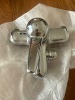 Similor Duscharmatur mit Messingkörper, glänzend, gebraucht,