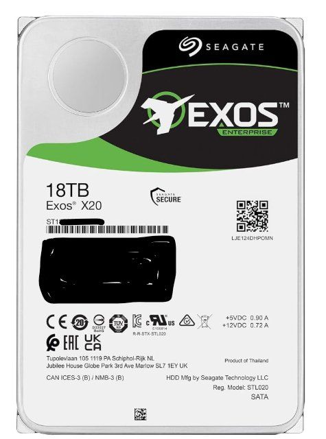 Seagate Harddisks: 18 TB Seagate Exos X20 – Gebraucht aus Baar von parisakhareji 1