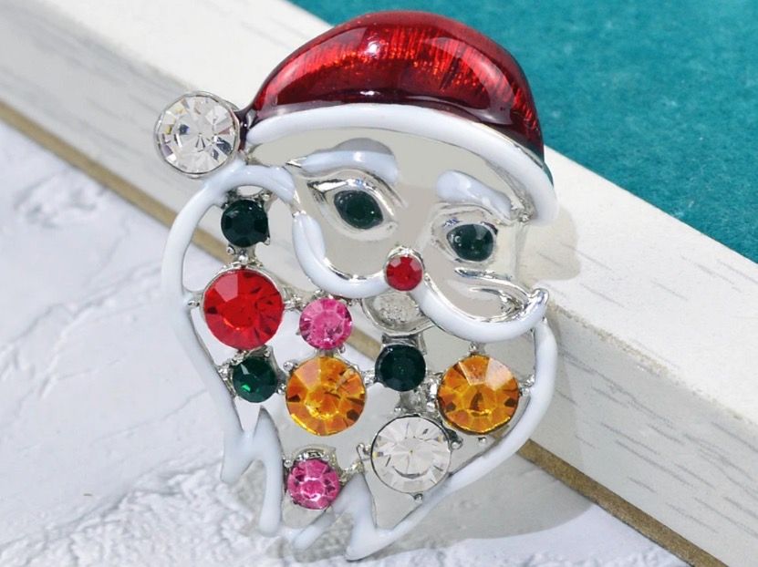 Spille & Fermagli: Amulett /Brosche 2 in 1 Weihnachtsmann – Nuovo (secondo la descrizione) da Gams venduto da Mariawicca 1