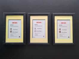 3 Holzrahmen Bilderrahmen Wechselrahmen Passepartouts