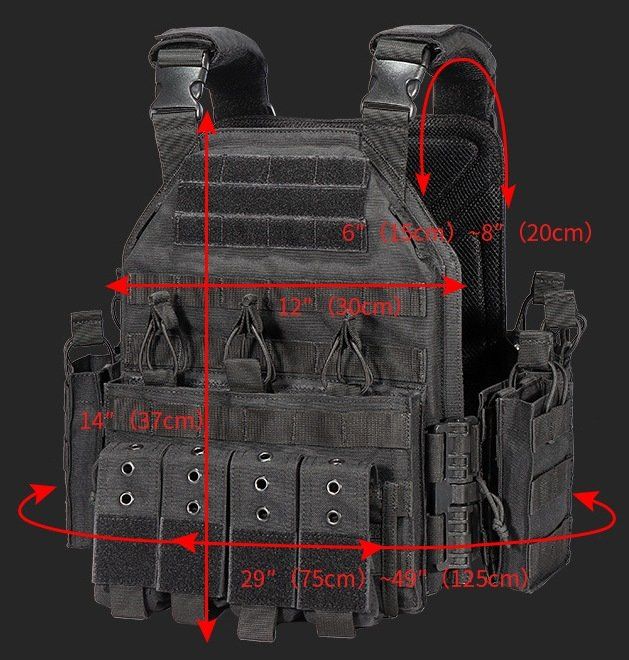 Uniformi: Molle Carrier Weste / Plattenträger in Schwarz – Nuovo (secondo la descrizione) da Seengen venduto da die_Katze 1